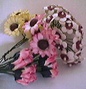 "Crafty home made flowers!"
