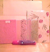 "Beautiful&unusual inserts,with real flowers!"